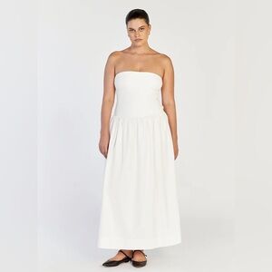 Dissh Sophie White Strapless Dress
